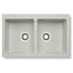 Zlewozmywak Pyramis ALAZIA 79x50 2B biel 079810902